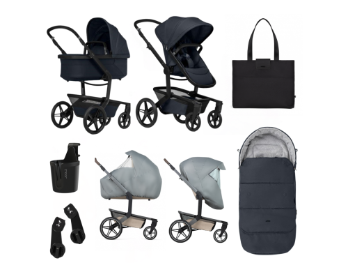 Joolz Day⁵ Kinderwagen Essential Newborn Bundel Dark Navy Blue met Accessoires