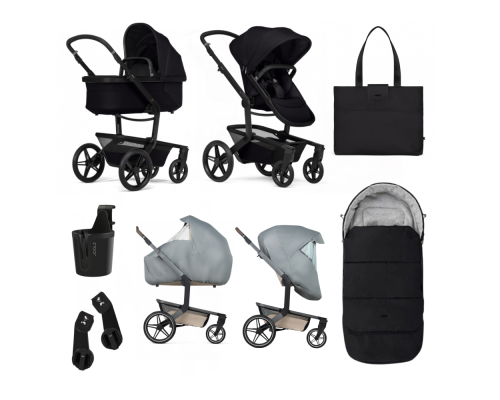 Joolz Day⁵ Kinderwagen Essential Newborn Bundel Space Black met Accessoires