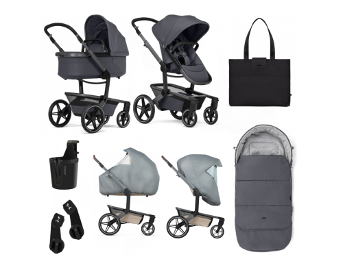 Joolz Day⁵ Kinderwagen Essential Newborn Bundel Stone Grey met Accessoires