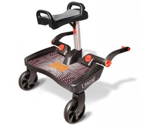 Lacal Buggyboard maxi+ zwart met grijs zadel online kopen? | BabyPlanet