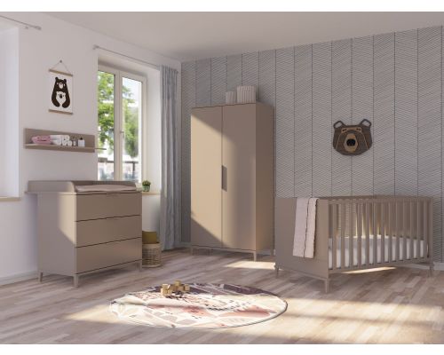 Paidi 3 delige Babykamer Yuny Brother Stu Taupe