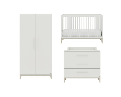 Paidi - Yuny 3 delige Babykamer Cutie Lea Off White