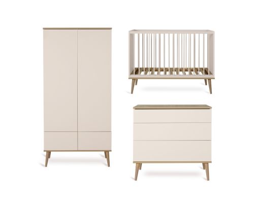 Quax 3 delige Babykamer Flow Clay & Oak