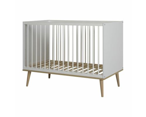 Quax Ledikant Flow White & Oak