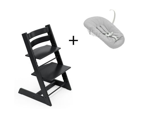 Stokke Tripp Trapp Black, inclusief los afgebeelde Newborn Set