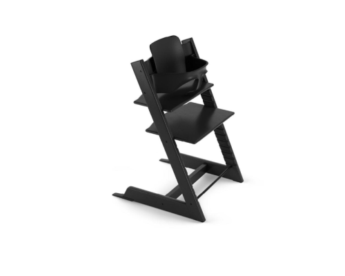 Stokke Tripp Trapp Kinderstoel Black + Baby Set²