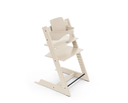 Stokke Tripp Trapp Kinderstoel Vanilla White + Baby Set²