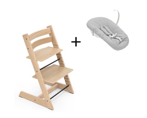 Stokke Tripp Trapp Oak Natural, inclusief los afgebeelde Newborn Set