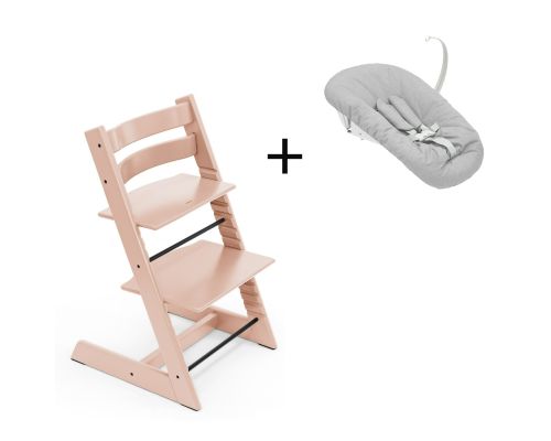 Stokke Tripp Trapp Serene Pink, inclusief los afgebeelde Newborn Set