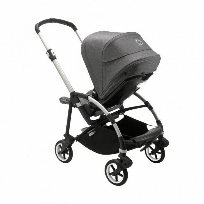 Bugaboo Bee6 Kinderwagen Alu Frame Grey Grey Melange