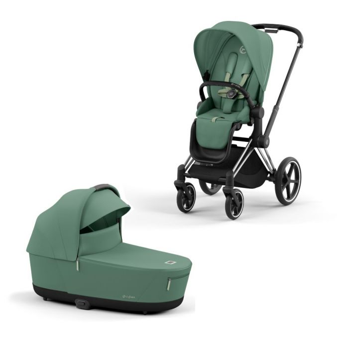 Cybex Priam Kinderwagen Compleet Leaf Green Chrome Black Frame online kopen BabyPlanet