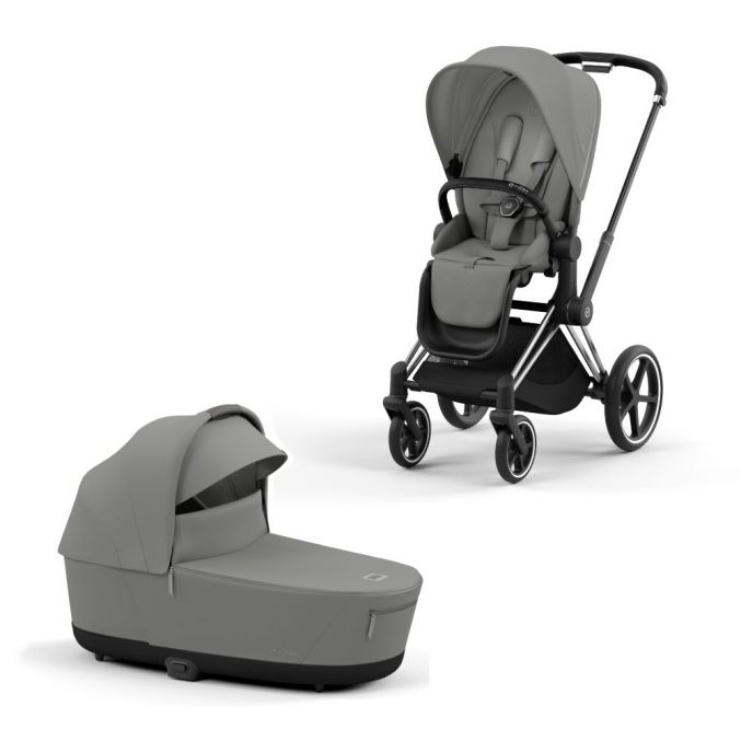 Cybex Priam Kinderwagen Compleet Mirage Grey Chrome Black Frame online kopen BabyPlanet