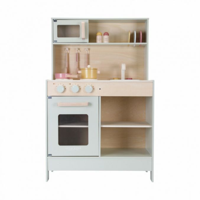 Samengroeiing Van klok Little Dutch Houten Keuken Mint FSC | BabyPlanet