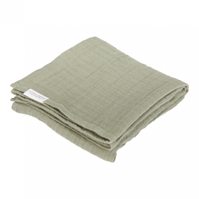 Little Dutch Swaddle Hydrofiel Little Farm Olive online kopen BabyPlanet