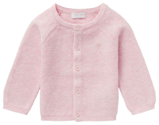 Noppies Cardigan Knit Naga Light Rose Melange 56 BabyPlanet