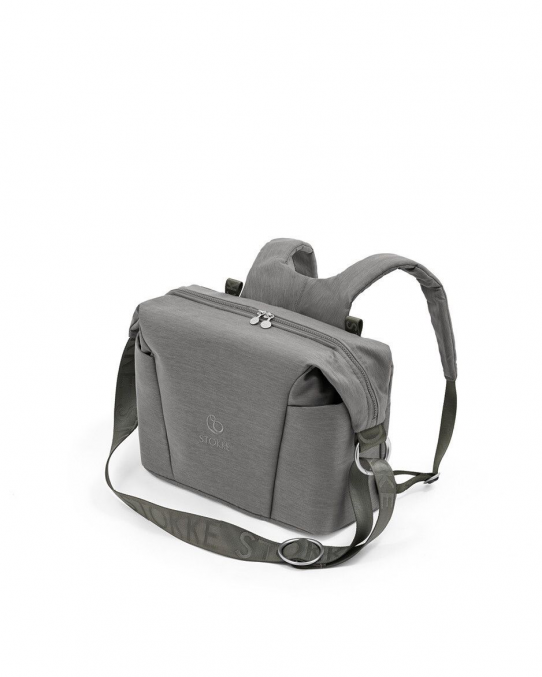 Grey shop changing bag