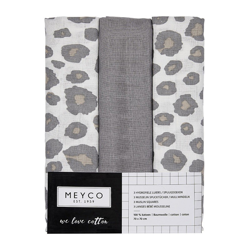 Dalset kaart Quagga Meyco Hydrofiel Luiers Panter neutral online kopen? | BabyPlanet