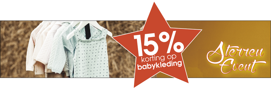 Korting op babykleding