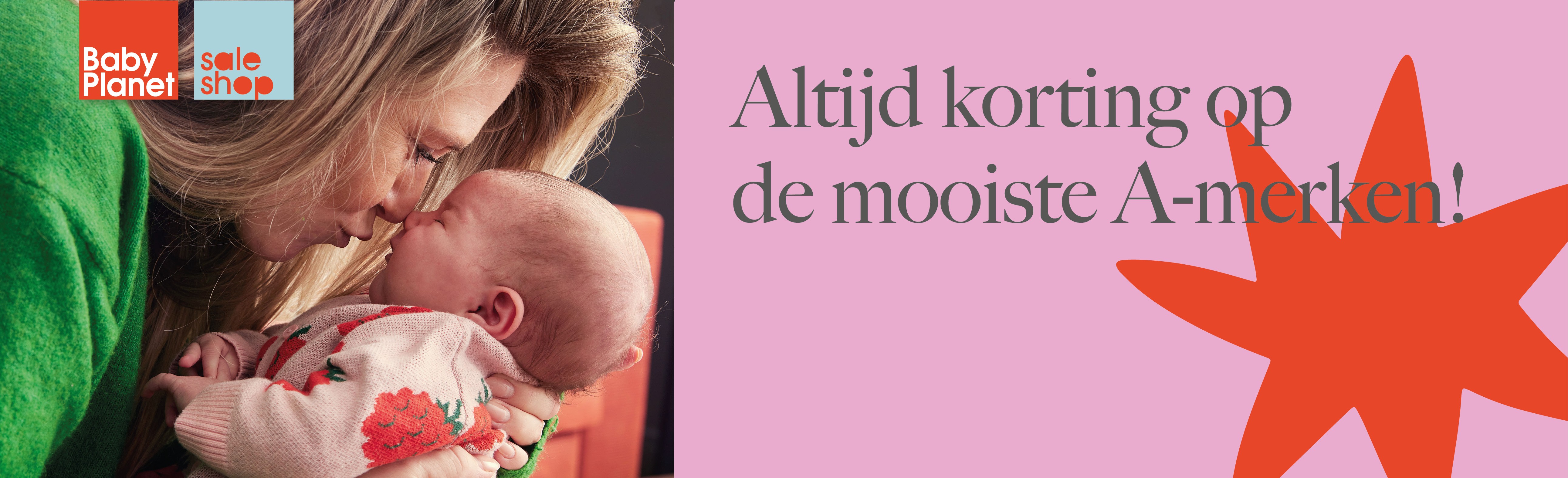 Bij de BabyPlanet Sale Shop vind je altijd A-merken met korting!