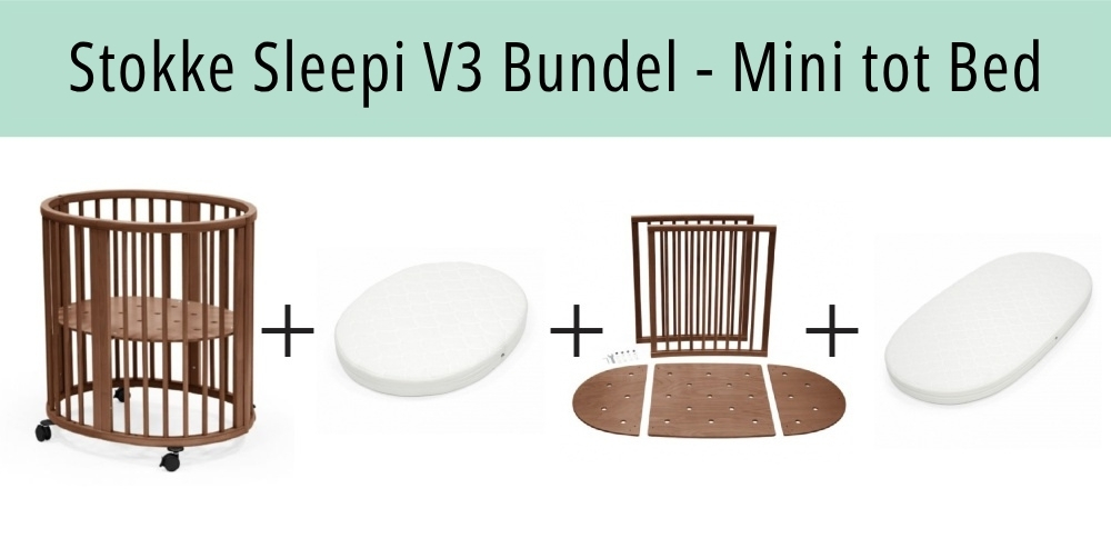 Stokke Sleepi Mini Bed Warm Brown Bundel